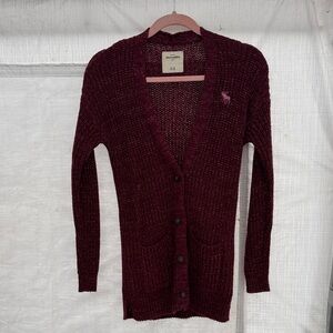 Kids Abercrombie Burgundy Sweater
